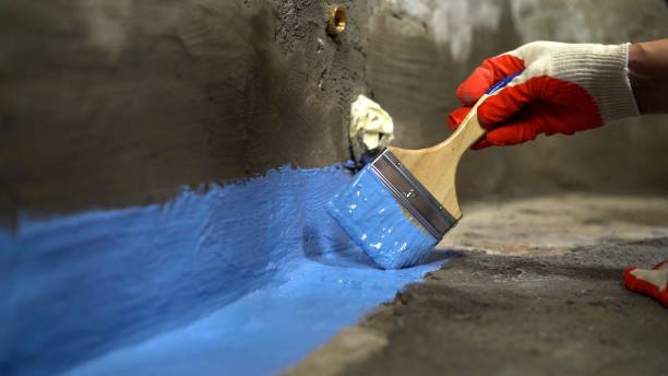 Commercial Waterproofing project at a New London, WI business property by SJ Waterproofing Pros
